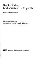 Tapa de Radio-Kultur in der Weimarer Republik