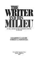 Tapa de The writer and his milieu