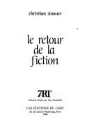 Tapa de Le retour de la fiction