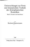 Tapa de Untersuchungen zur Form und dramatischen Technik der Aristophanischen Komödien