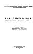 Tapa de Les Pélasges en Italie