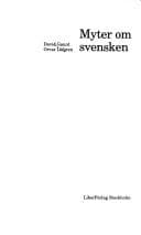 Tapa de Myter om svensken
