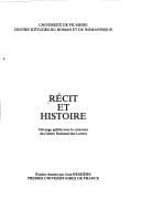 Tapa de Récit et histoire