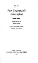 Tapa de The Unbearable Bassington