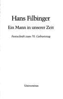 Tapa de Hans Filbinger, ein Mann in unserer Zeit