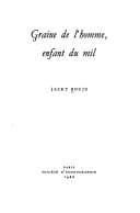 Tapa de Graine de l'homme, enfant du mil