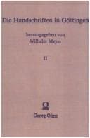 Tapa de Die Handschriften in Göttingen