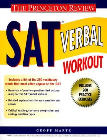 Tapa de SAT verbal workout