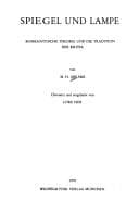 Tapa de The mirror and the lamp