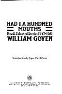 Tapa de Had I a hundred mouths