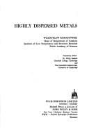 Tapa de Highly dispersed metals