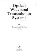 Tapa de Optical wideband transmission systems