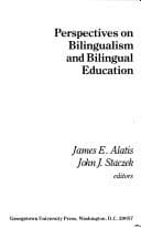 Tapa de Perspectives on bilingualism and bilingual education