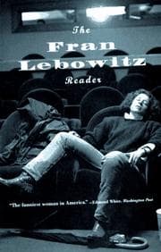 Tapa de The Fran Lebowitz reader