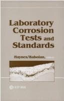 Tapa de Laboratory corrosion tests and standards