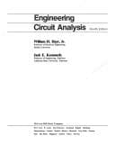 Tapa de Engineering circuit analysis