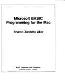 Tapa de Microsoft BASIC programming for the Mac