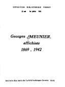 Tapa de Georges Meunier, affichiste, 1869-1942