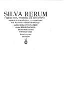 Tapa de Silva rerum