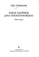 Tapa de Elegie łacińskie Jana Kochanowskiego
