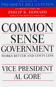 Tapa de Common Sense Government