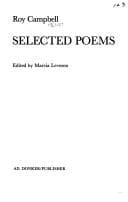 Tapa de Selected poems