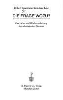 Tapa de Die Frage wozu?