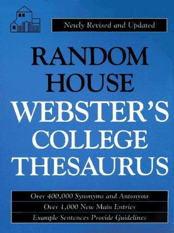 Tapa de Random House Webster's College Thesaurus (PB)