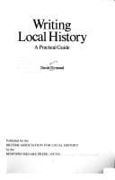 Tapa de Writing local history