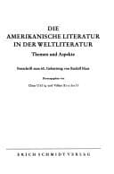 Tapa de Die Amerikanische Literatur in der Weltliteratur