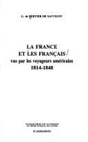 Tapa de La France et les Français vus par les voyageurs américains
