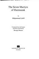 Tapa de The seven martyrs of Hurmuzak
