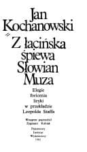Tapa de Z łacińska śpiewa Słowian muza