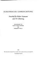 Tapa de Europäische Lehrdichtung