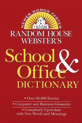 Tapa de Random House Webster's school & office dictionary