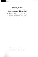 Tapa de Reading and listening