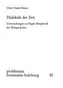 Tapa de Dialektik der Zeit