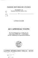 Tapa de Ad capiendas vulpes