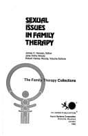 Tapa de Sexual issues in family therapy