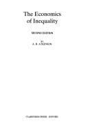 Tapa de The economics of inequality