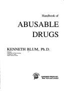 Tapa de Handbook of abusable drugs