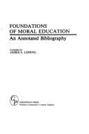 Tapa de Foundations of moral education