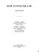 Tapa de How to find the law