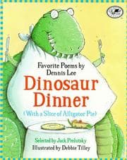 Tapa de Dinosaur dinner with a slice of alligator pie