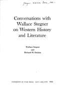 Tapa de Conversations with Wallace Stegner on Western history and literature