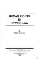 Tapa de Human rights in Jewish law