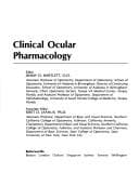Tapa de Clinical ocular pharmacology