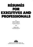 Tapa de Résumés for executives and professionals