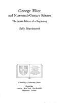 Tapa de George Eliot and nineteenth-century science