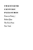 Tapa de Twentieth century pleasures